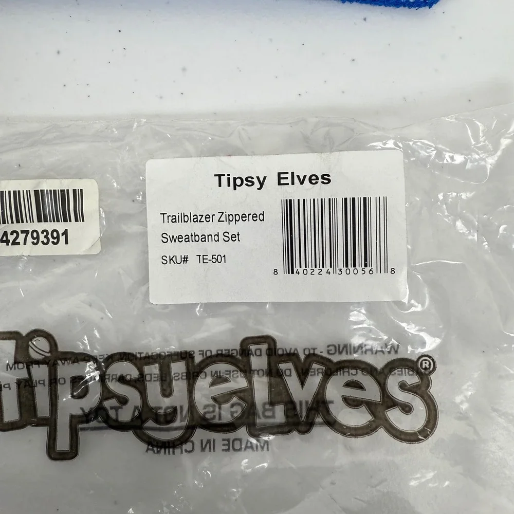 Tipsy Elves Trailblazer Zippered Sweatband Set Headband Wristbands Rainbow Pride